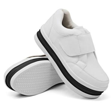 Imagem de Tênis Moda Casual Sneaker Chunky Feminino Sola Borracha Leve E Confort