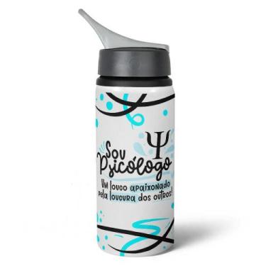 Imagem de Garrafa Squeeze NK Profissões - Sou Psicólogo 600ml - JPS INFO
