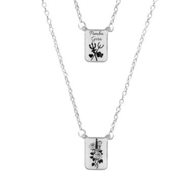 Imagem de Escapulário de Aço Pomba Gira Proteção - Balaio de Santo