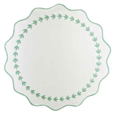 Imagem de Jogo Americano Nylon Off C/ Bordado Verde Claro  - Decortextil