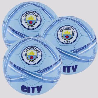 Imagem de Kit 3 Bolas Machester City Estádios Campo Azul - Sportcom, 05