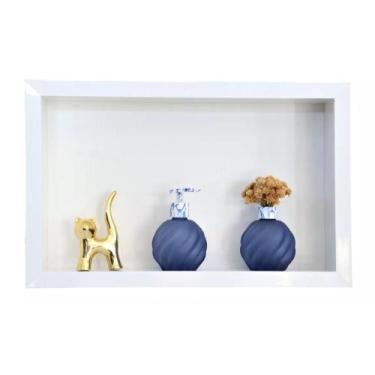 Imagem de Nicho Para Banheiro de Porcelanato 40x30x10 Cm - PHZ, Branco