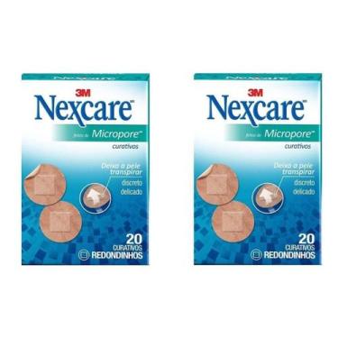 Imagem de Curativo Nexcare 3M Micropore Redondo Acne Espinha Kit 2 cx