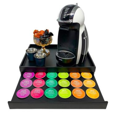 Imagem de Bandeja Porta Cápsula Dolce Gusto 24 Cápsulas Preta - WebBar