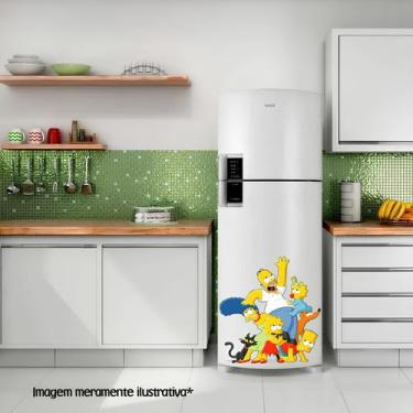 Imagem de Adesivo de Geladeira Família Simpsons - Lojinha da Luc Adesivos