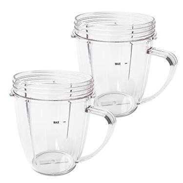 Imagem de Veterger Copos de peças de reposição, compatíveis com liquidificador NutriBullet 600W e 900W (2 canecas de 510 g)