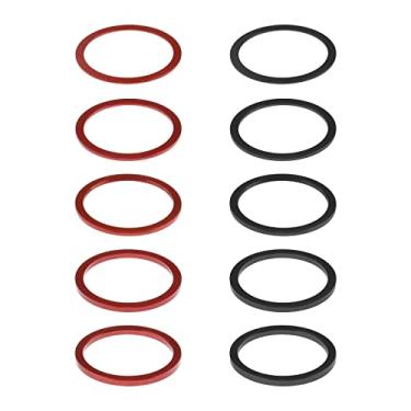 Imagem de eMagTech 10 peças de arruelas de cubo de volante de bicicleta de substituição cassete de velocidade espaçadores de bicicleta arruelas de suporte inferior para a maioria das bicicletas 7 8 9 10 11