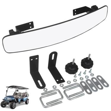 Imagem de HKOO Espelho retrovisor de carrinho de golfe 41,5 cm extra largo espelho retrovisor panorâmico para carrinho de golfe adequado para EZGO, Yamaha, Club Car