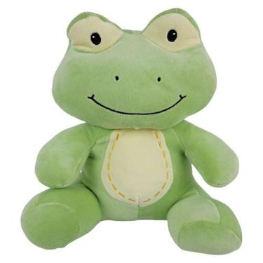 Imagem de Sapo De Pelúcia Sentado Sorriso Fofinho 27Cms - Verde - Fizzy