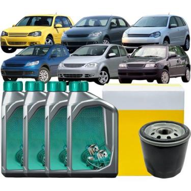 Imagem de Kit Troca Óleo 04lt 15w40 + Filtro Gol Saveiro Polo Kombi - MAHLE