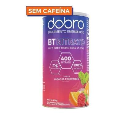 Imagem de Bt Nitrato Pré E Intra Treino Vegano Dobro 450g, Laranja e Morango
