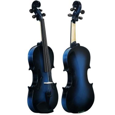 Imagem de Violino Orquezz Iniciante 4/4 Colorido - Azul Escuro