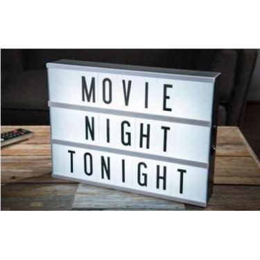 Imagem de Luminária Letreiro De Cinema Caixa De Luz - 96 Slides - BC BORA COLEGA