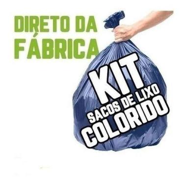 Imagem de Kit Saco De Lixo 300Un De 150L Reforçadíssimo Azul - HIGIPACK
