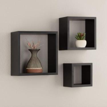 Imagem de Kit Conjunto Nicho de Parede Sala Quarto Cozinha Decorativo 3 Unidades