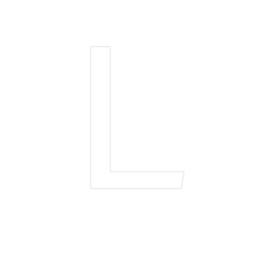 Imagem de Transfer - Letra L - Branco - 1 unidade - Rizzo