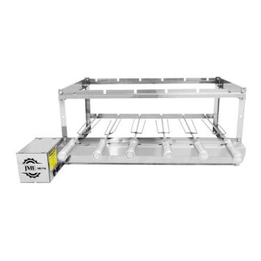 Imagem de Churrasqueira Grill 6 espetos 100% Inox - JME METAL, MOTORLADO DIREITO