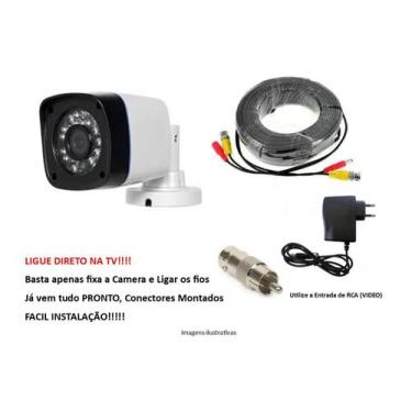 Imagem de Kit para  Monitoramento  CFTV - Ligue Direto Completo 20 Mts - Geral
