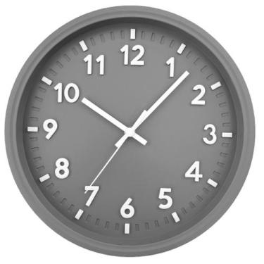 Imagem de Relógio de Parede Decorativo 30cm Redondo Grande Moderno Silencioso De