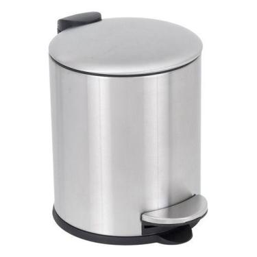 Imagem de Lixeira De Chao Para Banheiro 5l Inox 26x26x20cm - Redonda - Aemaxx, P