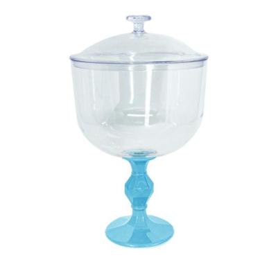 Imagem de Taça americana excl. 1.250l c/ tampa pé azul bebê - lsc toys