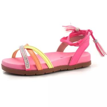 Imagem de Sandalia Infantil Pé Com Pé de Amarração Lunna 36063