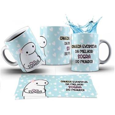 Imagem de Caneca 325ml Flork Caneca Exclusiva da melhor Sogra do mundo - LARANJA