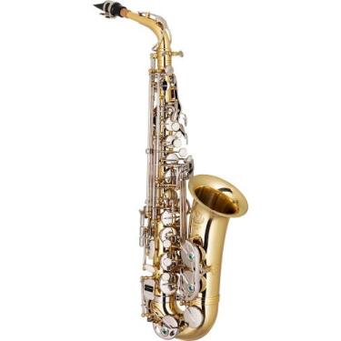Imagem de Sax Alto Eagle Sa 500 Laqueado C/ Chaves Niqueladas Cor Laqueado E Niq