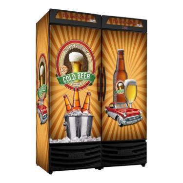 Imagem de Cervejeira Vertical Cega Dupla 1200 Litros RF019 Premium Frilux, 220V