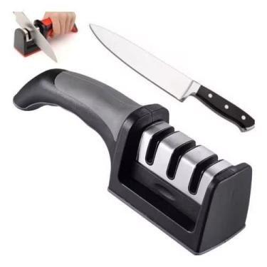 Imagem de Amolador Afiador De Facas Adaga Tesouras 3 Em 1 Profissional Envio Ime