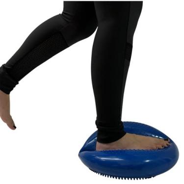 Imagem de Disco de Equilíbrio Inflável PIlates Fisioterapia Funcional 33cm Azul 