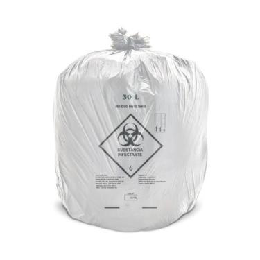 Imagem de Saco Lixo Hospitalar P/ Resíduo Infectante 30lts Fd C/100un - Donapack