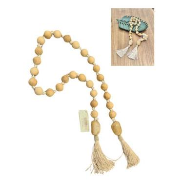 Imagem de Colar Decorativo Em Madeira Decoração Mesa Adorno Rustico - NoBrand, N