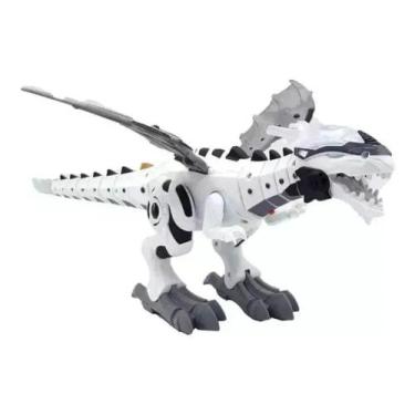 Imagem de Dinossauro Robo Com Asas Solta Fumaça Com Luz E Som. - Toys