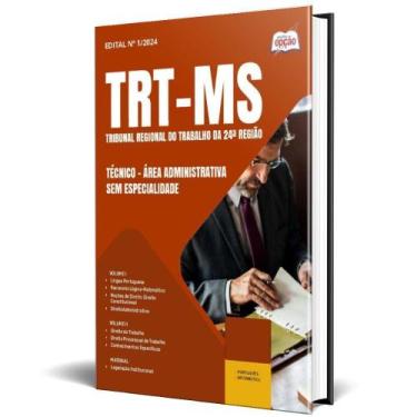 Imagem de Apostila Trt Ms 2025 Técnico Área Administrativa Sem