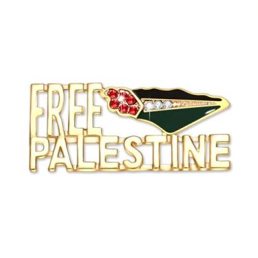Imagem de Alfinetes da Palestina Grátis Bandeira da Palestina Alfinetes de Lapela para Mulheres Homens Mapa da Palestina Broches Punho Poder Broche Nacional Palestino Alfinetes Salvar Gaza Apoio Palestina Joias