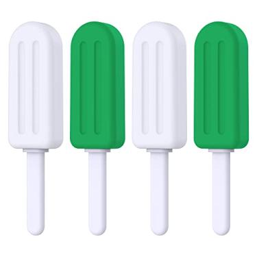 Imagem de CITYWAY Chewies para Alinhadores Invisalign, 4 Peças de Silicone Picolé Chewies com Alças de Aderência, para Alinhadores Invisíveis Ou de Metal Munchies, 2 Sabores Originais E 2 Sabores de Menta