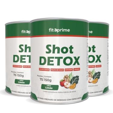 Imagem de Kit 3x Shot Matinal Detox Pó Soluvel 150g Sabor Limão