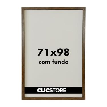 Imagem de Moldura Quadro 71x98 cm Decoração Criativa Quebra Cabeça Puzzle 2000 peças Parede Sala Escritório Game Office sem Vidro (Tabaco)