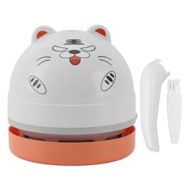 Imagem de Mini Varredor de pó de Mesa Silencioso, Aspirador de pó de Mesa de Sucção Forte Com Escova de Limpeza de Bico de Vácuo, Portátil para Limpeza de Poeira e Migalhas (Tigre)