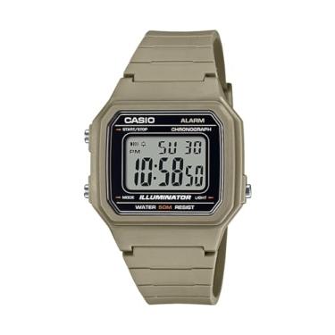 Imagem de Casio Relógio digital com cronógrafo e alarme Illuminator, Bronzeado, W-217H-5AVCF