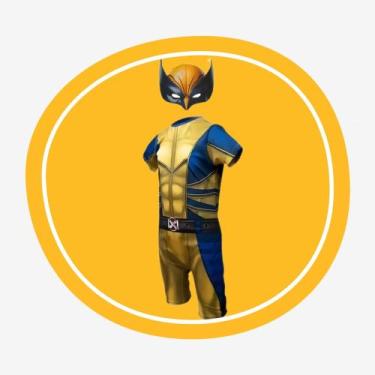 Imagem de Fantasia Infantil X-men Wolverine C Máscara Realista 3d - SGB MODAS, W