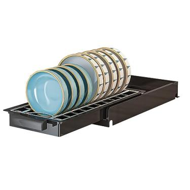 Imagem de Rack de Pratos de Cozinha, Rack de Pratos de Camada única de Aço Inoxidável, Design Removível, Fácil Acesso a Pratos e Talheres Tigela Multifuncional e Escorredor de Talheres (1)