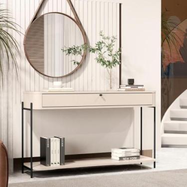 Imagem de Bancada Baton Rouge Off White Preto - Mais de Casa