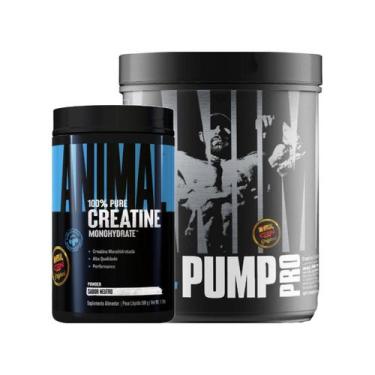 Imagem de Kit Animal Pump Pré T. 600g + Animal Creatine 500g Universal - Univers