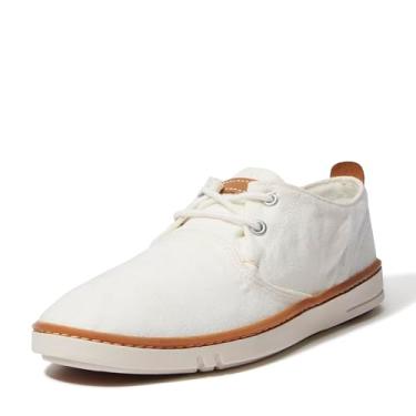 Imagem de Timberland Tênis masculino Hookset com cadarço baixo, Tela branca, 10 Wide