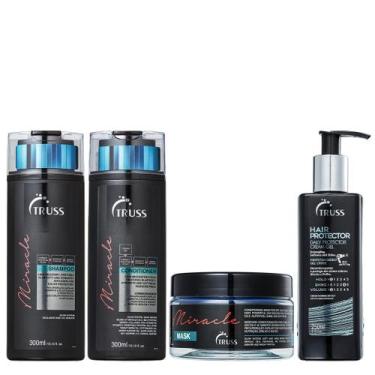 Imagem de Truss Miracle Kit Shampoo Condicionador Máscara e Hair Protector Leave