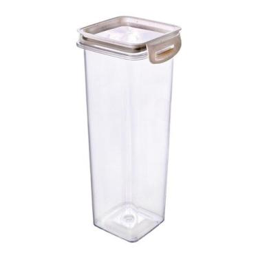 Imagem de Pote Hermético com Travas 1,6L Plasútil Borracha Cozinha Moderna Vedaç