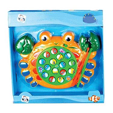 Imagem de Pega Peixe Pescaria Infantil 15 Peixinhos 2 Varas Pica Pau