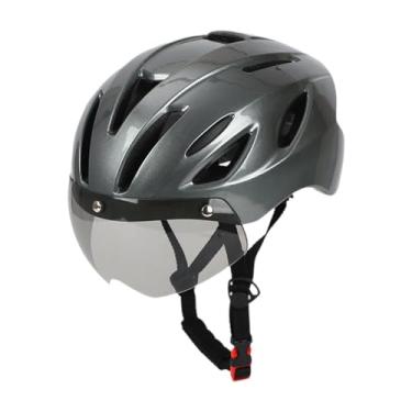 Imagem de Deevoka Capacete de bicicleta com suprimentos de visor Removável Capacete de ciclismo removível para ciclismo para bicicleta de bicicleta de estrada, Cor Titânio